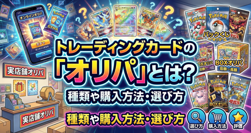 トレーディングカードの「オリパ」とは？種類や購入方法・選び方を初心者向けに解説