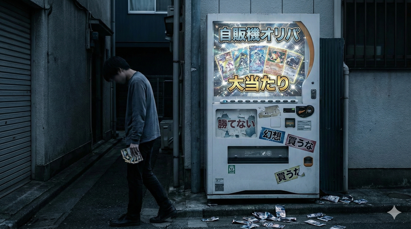 オリパ自販機は勝てない？結論：“基本的に買うな”